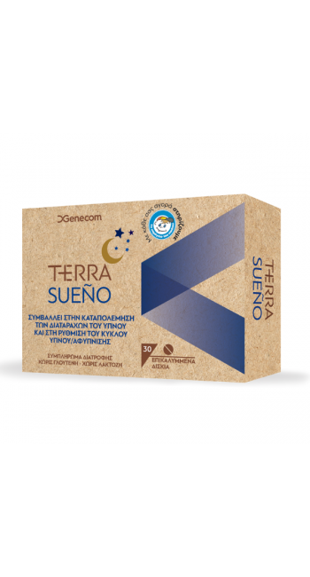 Genecom Terra Sueno Συμπλήρωμα Διατροφής για Ρύθμιση του Ύπνου, 30tabs 