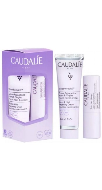 Caudalie Promo Vinotherapist Hand & Nail Repairing Cream (30ml) & Lip Conditioner (4.5g)